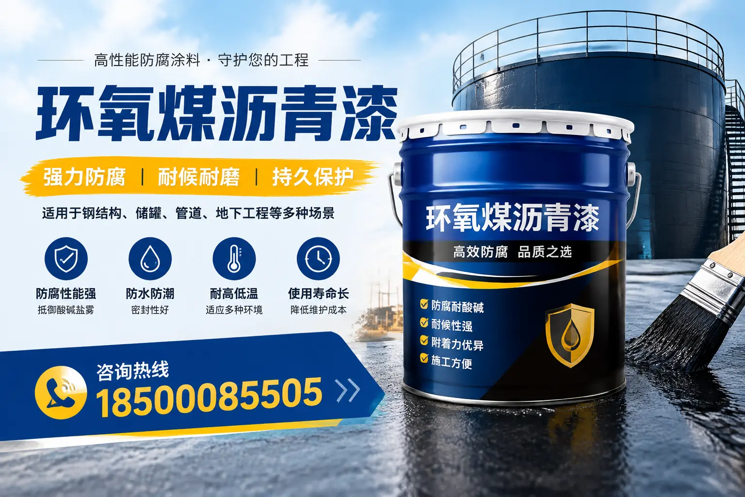 环氧煤沥青漆在工业中的应用，渭南企业的选择